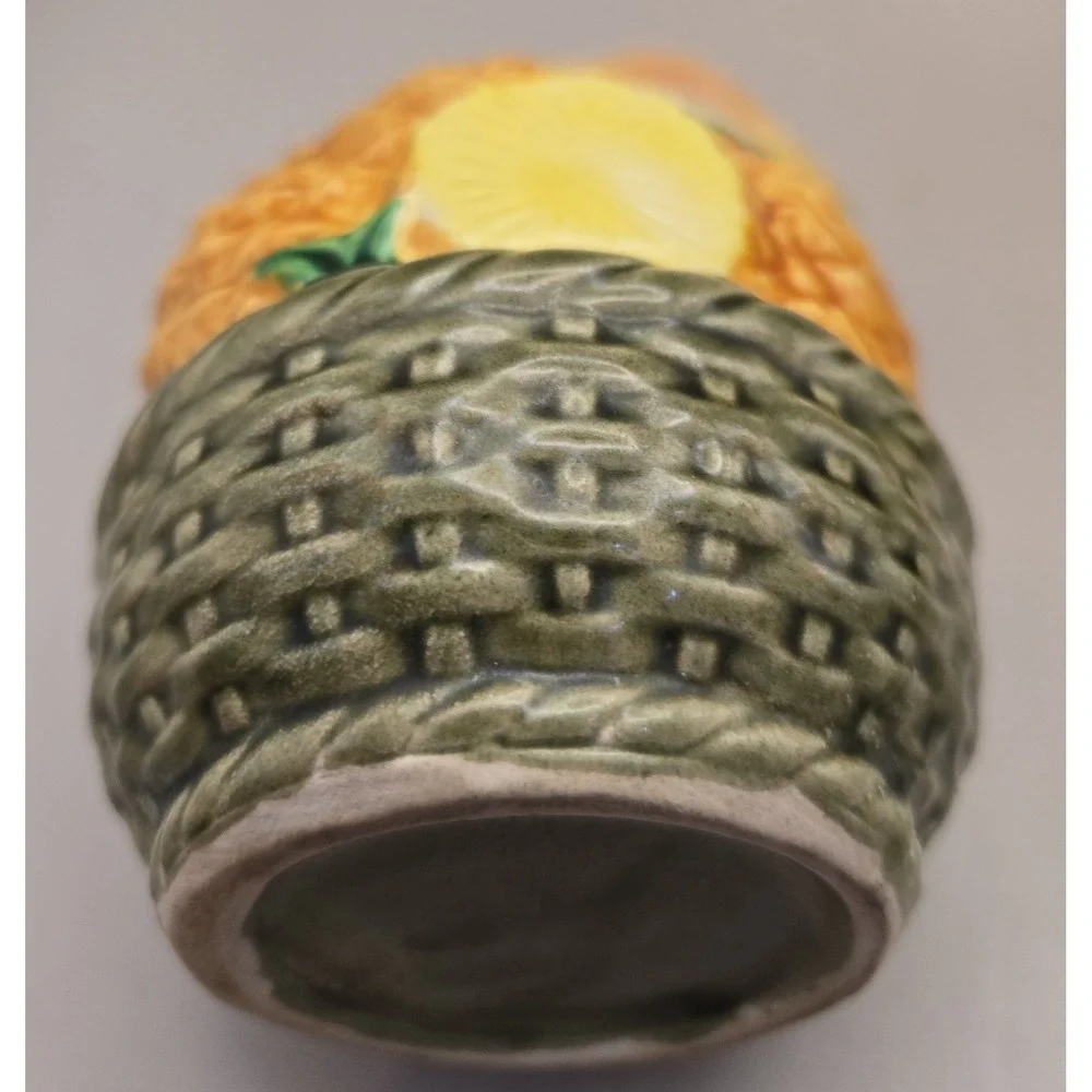 Jelly Jar. Vintage Pineapple Design With Serving Spoon Japan 1920 To 1950's‎
